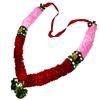Red & Pink Mala/ Garland with artificial roses- for God/ Idol/ Puja Decor/ Festival/ Photo frame- 52cmX4cmX3cm (Large)