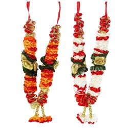 Mala/ Garland - Orange-White Combo- for God- Puja Decor