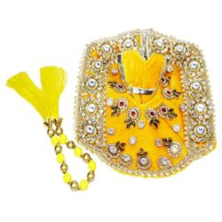 Deity Dress/Poshak for Laddu Gopal- Yellow- Size- 4